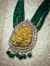 Green pearl groom necklace