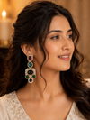 Royal Multicolor Polki Statement Earrings – Premium Gold-Plated Bridal & Festive Earrings