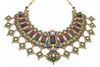 Flourite Gold Plated and Meenakari Kundan Long Necklace