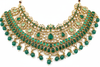 Multi Shaded Green Kundan Necklace